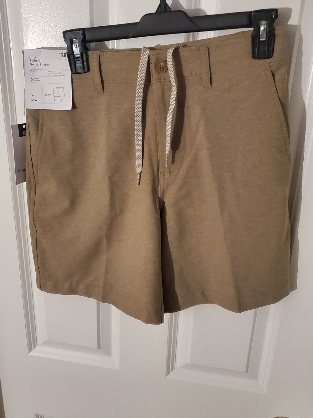 Goodfellow & Co Khaki Hybrid Shorts with Drawstring